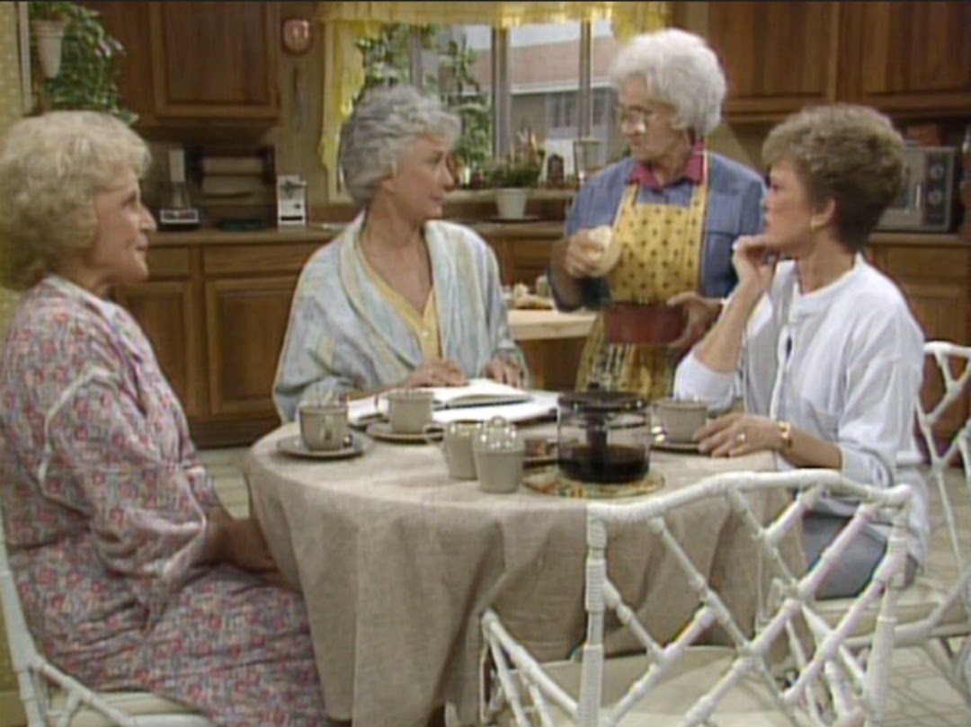 The girls at the breakfast table