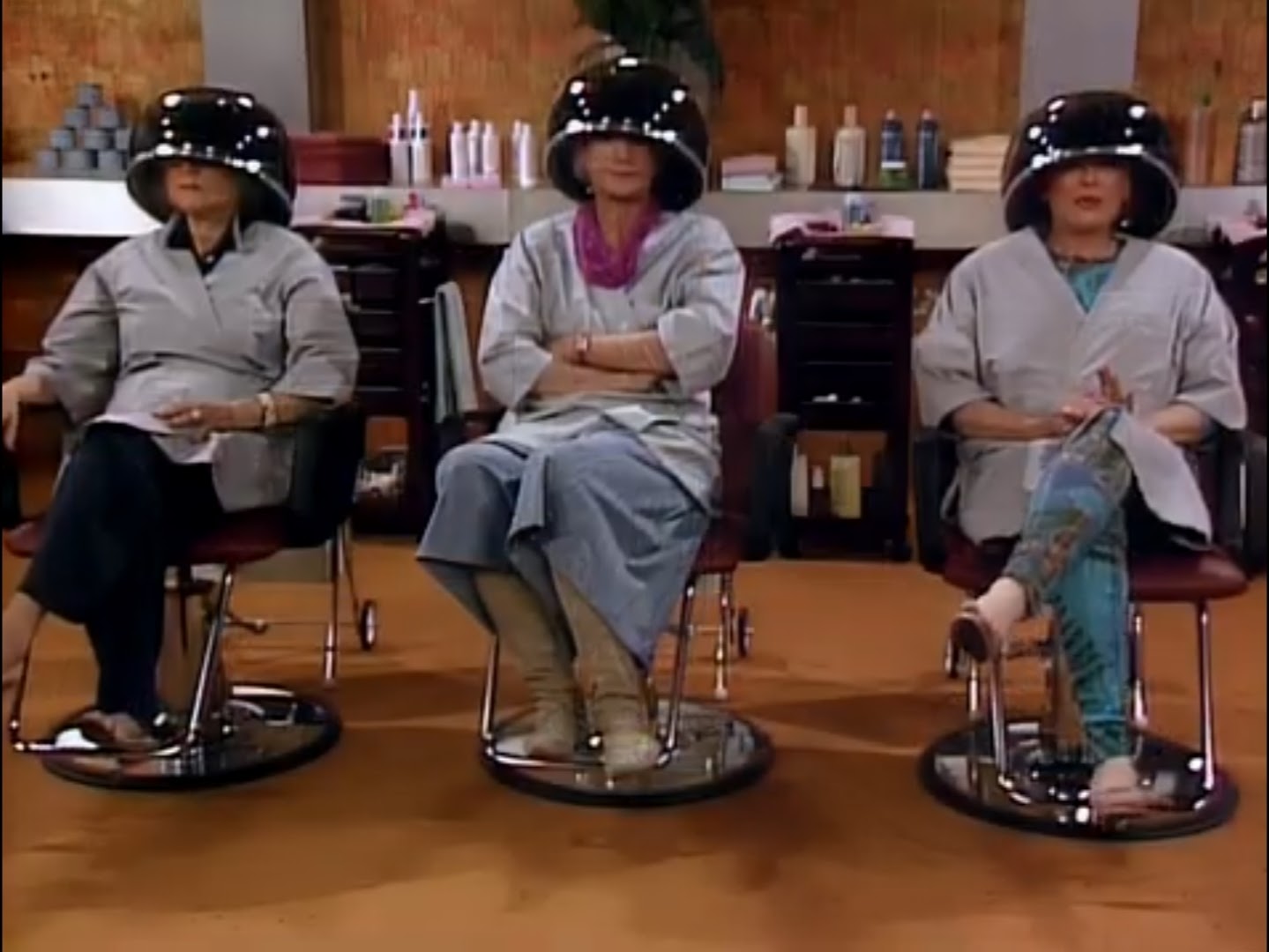 The girls at the hairdresser