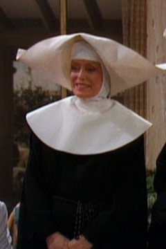 Blanche dressed as a nun
